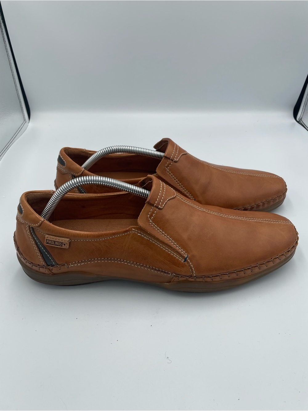 Pikolinos San Telmo Mens Tan Leather Slip On Loafers Size 45 (11-11.5)